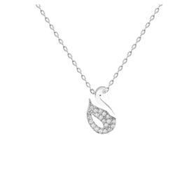 Swarovski Taşlı Kuğum 925 Ayar Gümüş Kolye