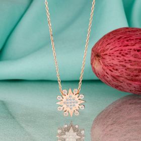 Swarovski Taşlı Kutup Yıldızı 925 Ayar Gümüş Kolye