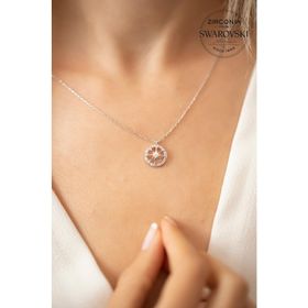 Swarovski Taşlı Kutup Yıldızı Model 925 Ayar Gümüş Kolye
