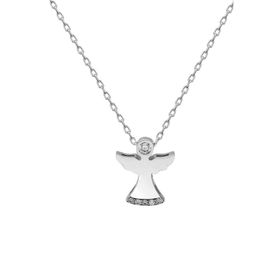 Swarovski Taşlı Minik Tek Taş 925 Ayar Gümüş Kolye