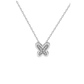 Swarovski Taşlı Minik Tek Taş 925 Ayar Gümüş Kolye