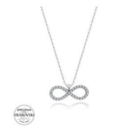 Swarovski Taşlı Sonsuzluk 925 Ayar Gümüş Kolye