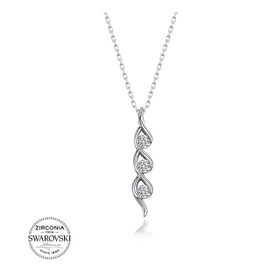 Swarovski Taşlı Tria 925 Ayar Gümüş Kolye