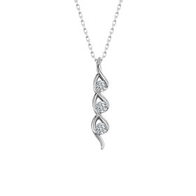 Swarovski Taşlı Tria 925 Ayar Gümüş Kolye