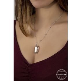 Swarovski Union Crystal Kadın Baget Kesim Gümüş Kolye