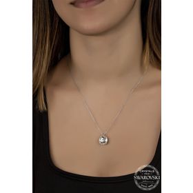Swarovski Union Crystal Kadın Cushion Square Gümüş Kolye