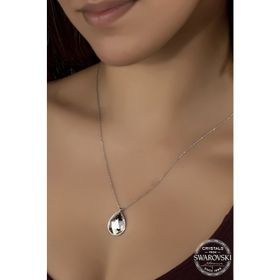 Swarovski Union Crystal Kadın Damla Döküm Gümüş Kolye