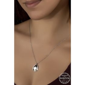 Swarovski Union Crystal Kadın Damla Döküm Gümüş Kolye