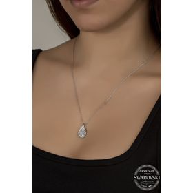 Swarovski Union Crystal Kadın Damla Gümüş Kolye