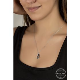 Swarovski Union Crystal Kadın Damla Gümüş Kolye