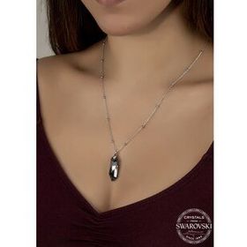 Swarovski Union Crystal Kadın Jean Paul Gaultter Tasarım Gümüş Kolye