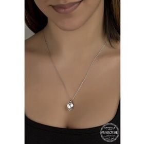 Swarovski Union Crystal Kadın Oval Gümüş Kolye