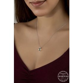 Swarovski Union Crystal Kadın Parlak Drop Gümüş Kolye