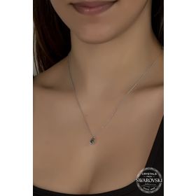 Swarovski Union Crystal Kadın Parlak Drop Gümüş Kolye