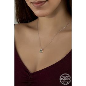 Swarovski Union Crystal Kadın Parlak Drop Gümüş Kolye