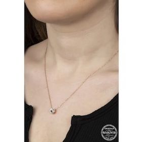 Swarovski Union Crystal Kadın Pırlanta Montür Rose Gümüş Kolye