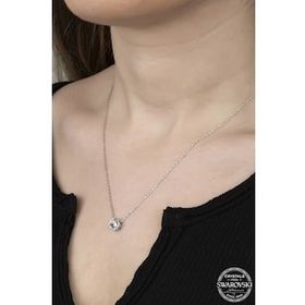 Swarovski Union Crystal Kadın Pırlanta Montür Rose Gümüş Kolye