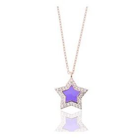 Swarovski Yıldız 925 Ayar Gümüş Kolye