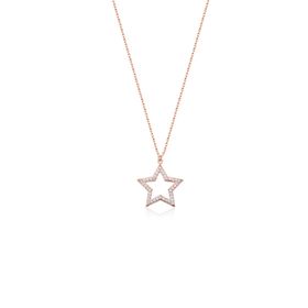 Swarovski Yıldız 925 Ayar Gümüş Kolye
