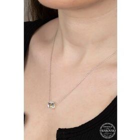 Swarovski Zirconia Baget 925 Ayar Gümüş Kolye