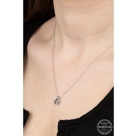 Swarovski Zirconia Baget 925 Ayar Gümüş Kolye