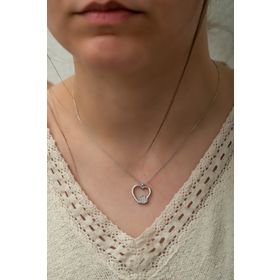 Swarovski Zirconia Kalpli 925 Ayar Gümüş Kolye