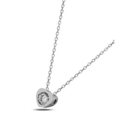 Swarovski Zirconia Taşlı 925 Ayar Gümüş Kolye