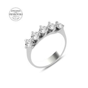 Swarovski Zirconia Taşlı Gümüş Kolye