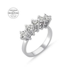 Swarovski Zirconia Taşlı Gümüş Kolye