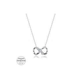Swarovski Zirconia Taşlı Sonsuzluk 925 Ayar Gümüş Kolye