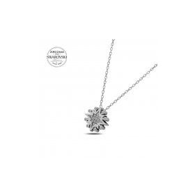 Swarovski Zirconia Taşlı Yıldız 925 Ayar Gümüş Kolye