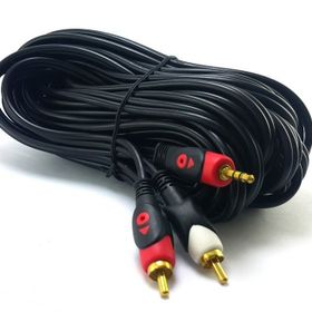Swat FKT98 2RCA Gold 3,5 mm 5 Metre Stereo Kablo