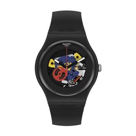 Swatch Black Lacquered Again SO29B107 Kol Saati