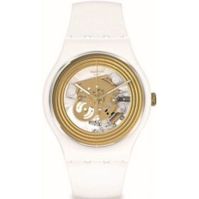 Swatch SO29W107 Golden Rings White Kol Saati