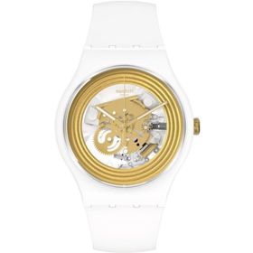Swatch SO29W107 Golden Rings White Kol Saati