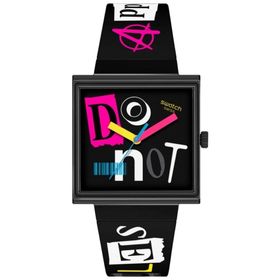 Swatch SO34B100 Pierced Edge Unisex Kol Saati
