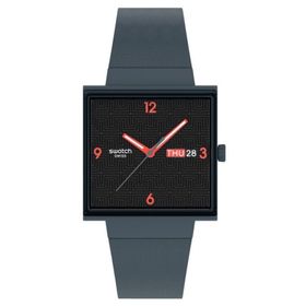 Swatch SO34M701 Squared Off Unisex Kol Saati