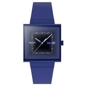 Swatch SO34N700 Squarely Blacklight Kol Saati