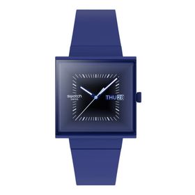 Swatch SO34N700 Squarely Blacklight Kol Saati