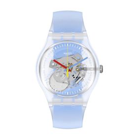 Swatch SUOK156 Clearly Blue Striped Unisex Kol Saati