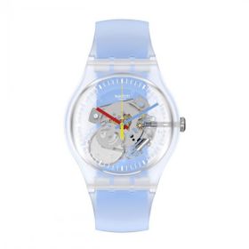 Swatch SUOK156 Clearly Blue Striped Unisex Kol Saati