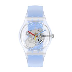 Swatch SUOK156 Clearly Blue Striped Unisex Kol Saati