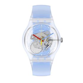 Swatch SUOK156 Clearly Blue Striped Unisex Kol Saati