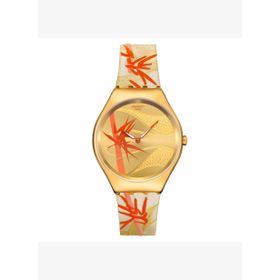 Swatch SYXZ105 Golden Red Bamboo Kadın Kol Saati