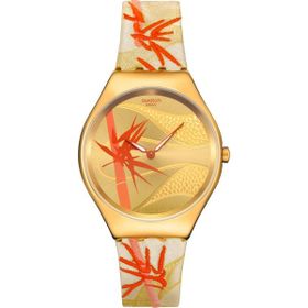 Swatch SYXZ105 Golden Red Bamboo Kadın Kol Saati
