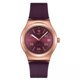 Swatch YIG401 Burgundy Story Unisex Kol Saati