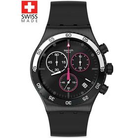 Swatch YVB413 MAGENTA AT NIGHT Erkek Kol Saati