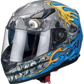 Sway 816 Mat Teeth Blue Full Face Motosiklet Kaskı