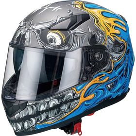 Sway 816 Mat Teeth Blue Full Face Motosiklet Kaskı
