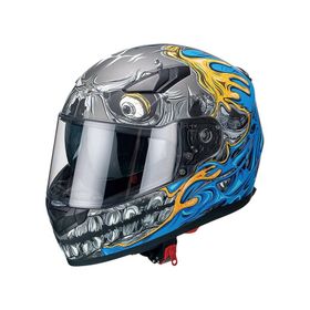 Sway 816 Mat Teeth Blue Full Face Motosiklet Kaskı
